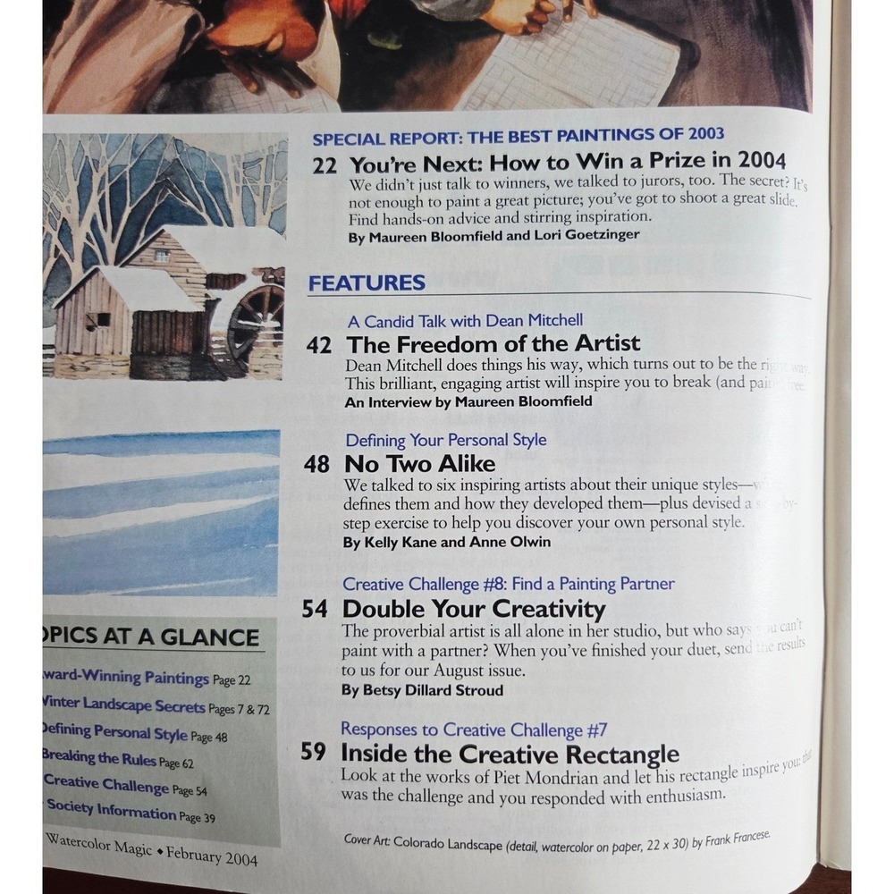 6 Watercolor Magic Magazines 1998-2004 Art Instruction Painting Techniques Lot - Picture 12 of 13